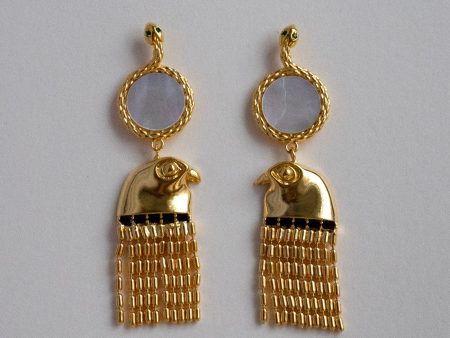 Horus Earrings With Shell Crest Fashion