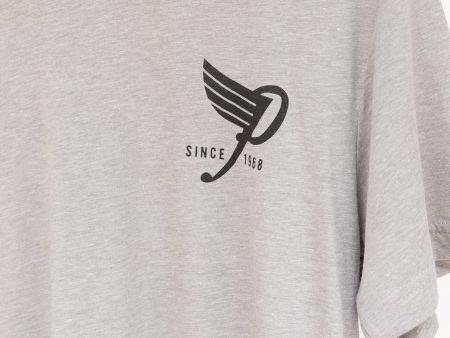 Unisex High Flyin  Tri Blend T-shirt in Gray For Sale