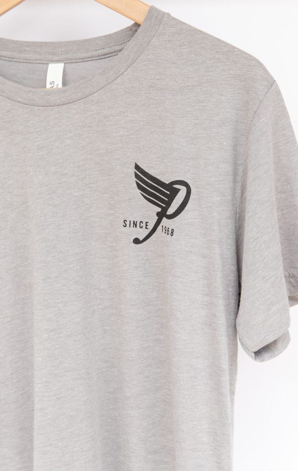 Unisex High Flyin  Tri Blend T-shirt in Gray For Sale