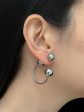 Globule Earrings - Silver For Sale