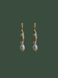 Fluidity Inlaid-Pearl Earrings Online