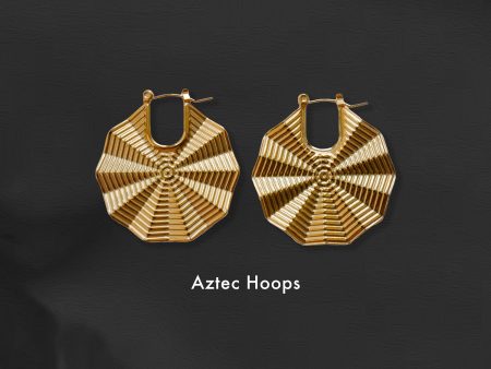 Aztec Gold Hoops on Sale