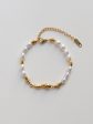 Pearl And Fluid Gold Bracelet For Discount