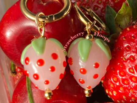 Strawberry Hoops - Pink on Sale