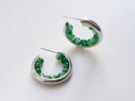 Sea Abalone Hoops - Silver Hot on Sale