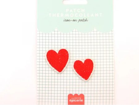 Patch thermocollant - Double coeur Online Hot Sale