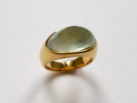 Gold Lucite Ring - Elixir For Cheap