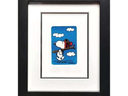 Cadre Snoopy au ski Hot on Sale