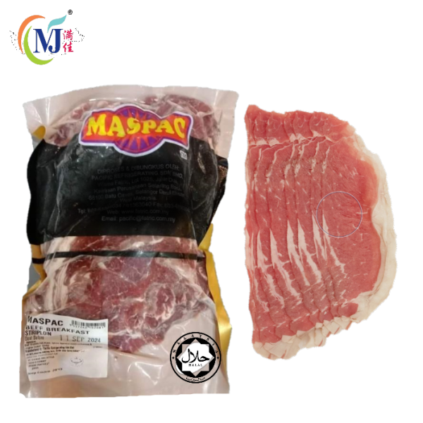 BEEF SLICED STRIPLOIN Smoked (A) New Zealand-Frozen Supply