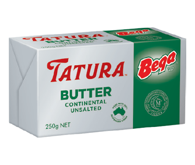 BUTTER UNSALTED Tatura 250g block Discount