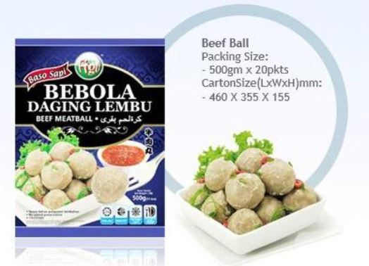 BEEF MEAT BALL BAKSO BIG Figo 500g pack Online