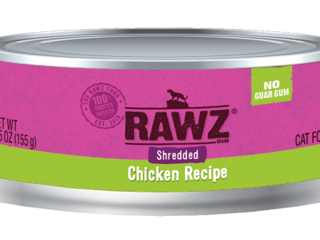 Rawz Cat Cans Shredded Chicken  5.5oz Fashion