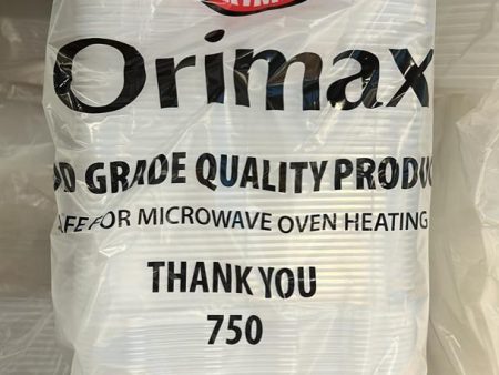 Container SQUARE Clear 750ml Orimax 50pc pk x5pk ctn Discount