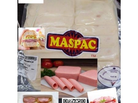 CHICKEN HAM SLICE Maspac 64slices 2kg+- pack Cheap