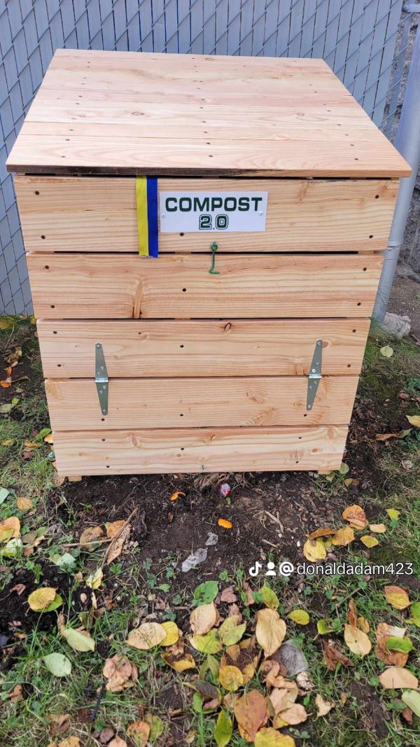 Composteur écologique en bois (2.0 Boîte verte) For Cheap