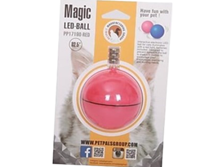 PetPals Magic LED Ball Cat Toy - Blue Supply