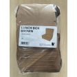 PAPER LUNCH BOX KRAFT BROWN 50pcs pack Discount