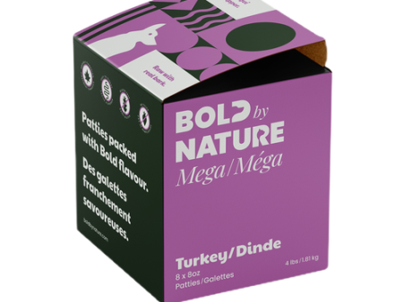 Bold By Nature Mega Patties - Turkey 1.81 KG Online now