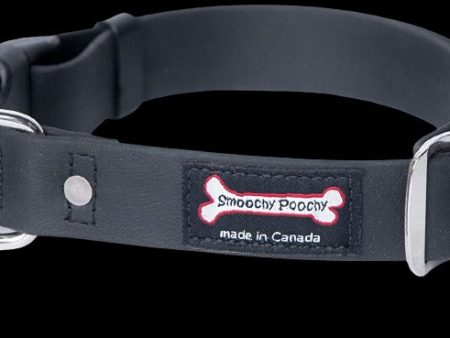 Smoochy Poochy Adjustable Polyvinyl Clip Collar - Black on Sale