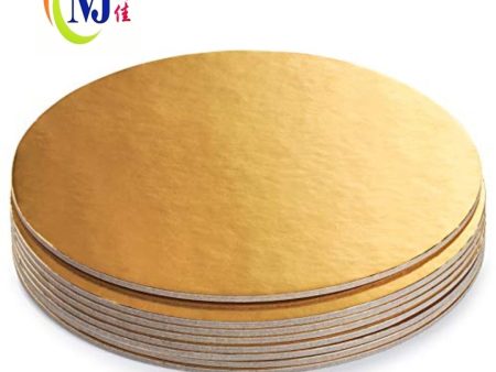 CAKE BOARD Round GOLD 11   Discount