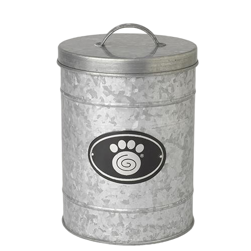 Petrageous Galvanized Treat Canister, Small For Cheap