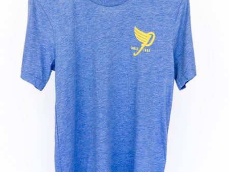 High Flyin  Tri Blend T-shirt in Blue Supply