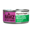 Rawz Digestive Support Rabbit & Green Mussels 156g Online Hot Sale