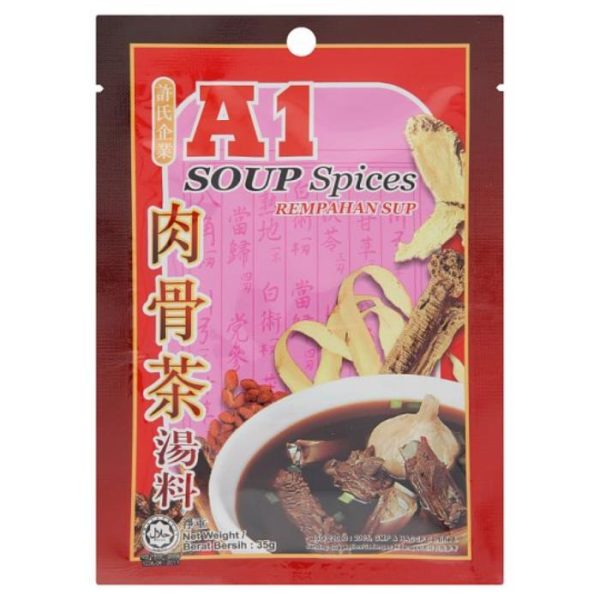 A1 BAK KUT TEH Herbal Soup Spice HALAL For Discount