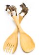 Rosewood Animal Salad Server Set Supply