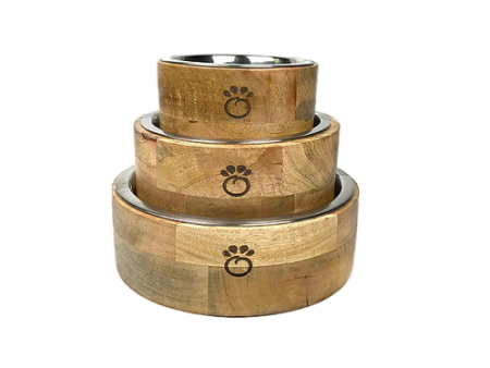 GF Pet Mango Wood Bowl Online Hot Sale