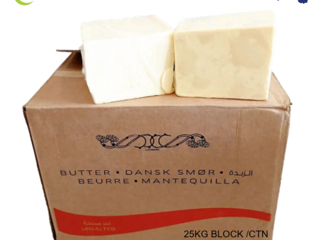 BUTTER UNSALTED Australian 25kg block carton Cheap