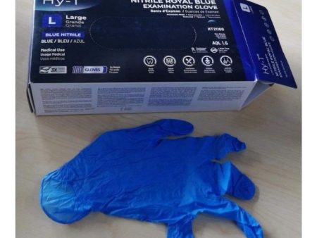 HAND GLOVE NITRILE BlACK  BLUE 100pcs pack Cheap