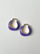 Chic Enamel Hoops - Purple Sale