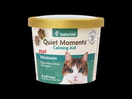 NaturVet Cat Quiet Moments Calming Aid Soft Chews Hot on Sale