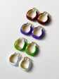 Chic Enamel Hoops - Purple Sale