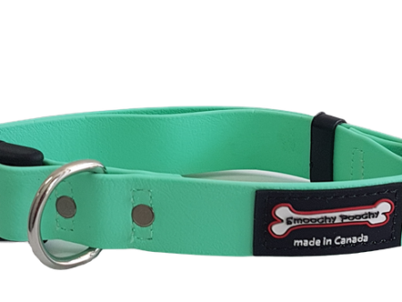 Smoochy Poochy Adjustable Polyvinyl Clip Collar - Aqua Green Discount