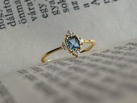 Blue Multi-Gemstones Ring on Sale