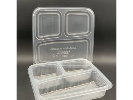 LUNCH BOX PLASTIC NATURAL 50pc pack Online Sale