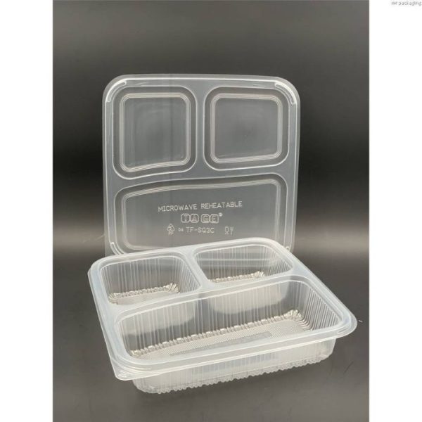 LUNCH BOX PLASTIC NATURAL 50pc pack Online Sale