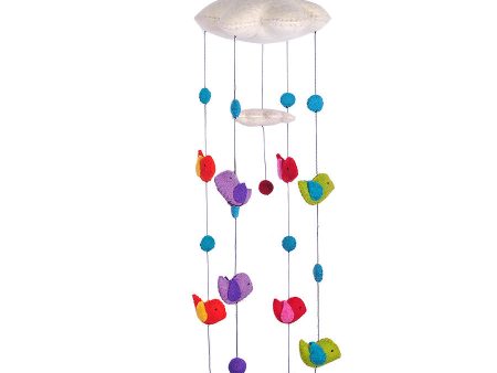 Felt Cloud Mobile with Birds Discount