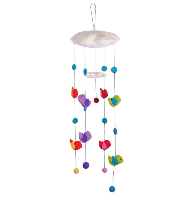 Felt Cloud Mobile with Birds Discount