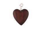 Dark Wood Heart Charm Supply