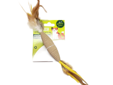 Define Planet Eco Kitty Carboard Rolled Toys - Feather For Cheap