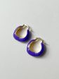 Chic Enamel Hoops - Purple Sale