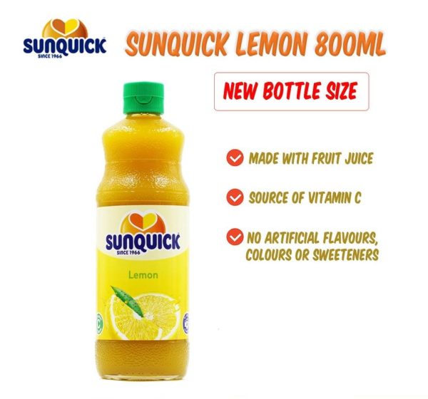 SUNQUICK LEMON 840ml bottle Cheap