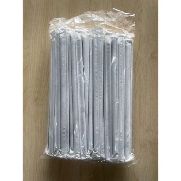 STRAW PAPER WITH WRAPING 6mm x 8   100pcs pack Online now