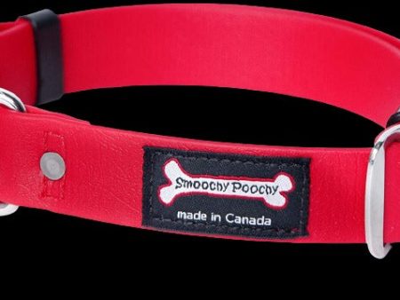 Smoochy Poochy Adjustable Polyvinyl Clip Collar - Red Supply