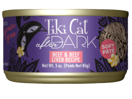 Tiki Cat After Dark Pâté Beef & Beef Liver 3oz For Sale