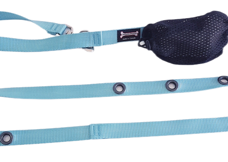 Smoochy Poochy Hands Free Leash - Turquoise Supply