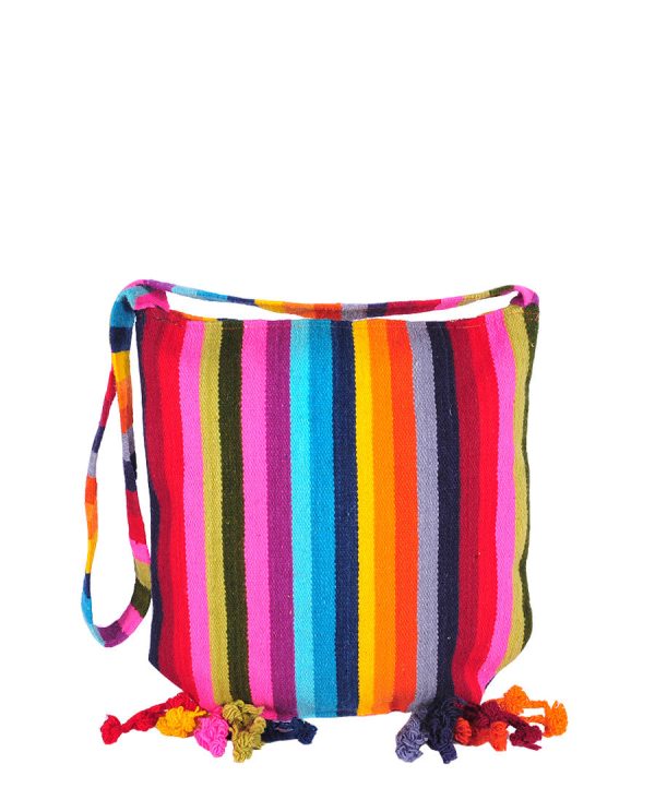 Multicolor Wool Messenger Bag Fashion